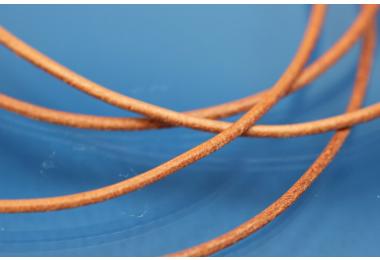 Leather cord round (real leather)  1,5mm, color light brown