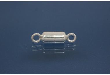 Magnetic Clasp 925/- Silver, cylinder ca. 3,5x14,4mm, polished