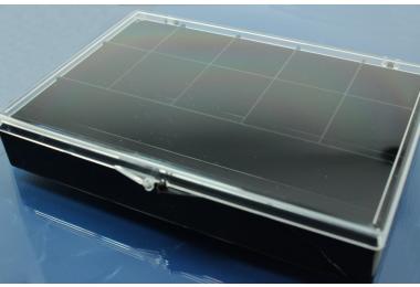 Assorting Box, black/clear, 11 compartments