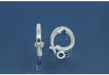 Varioverschluss 925/- Silber,ovale Form, Mae ca. 16,0x9,3x1,9mm