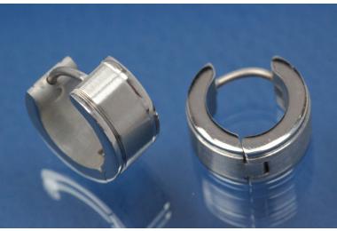 Stainless steel hoops approx A 13,2mm x width 6,6mm