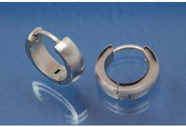 Stainless steel hoops approx A 13,5mm x width 3,8mm