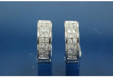 Hoops 925/- Silver rhodium plated approx size A12,2mm, I8,6mm, MS1,8mm, wide 4,0mm