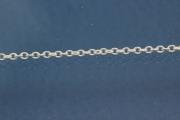Round anchor chain by meter approx. size outside Ø 1,2mm, wire thickness 0,30mm, 925/- Silver