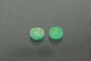 Quartz Druzy, shape round, color aventurine, approx. size  6mm, approx.high 3,3 mm