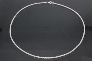 Popcorn Chain Necklace approx. size 2,4mm with trigger clasp, 925/- Silver