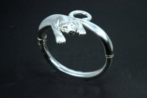 bangle panther vivid 925/- Silver hollow