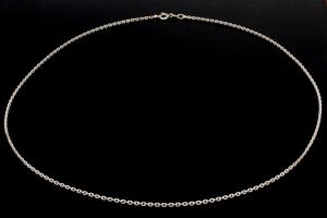 Anker-Collierkette 50cm lang mit Federring  925/- Silber