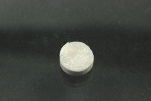 Quarz Druzy, Form rund, Farbe bergkristallfarben, ca Mae  8mm, Hhe 3,0-4,9 mm