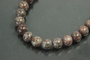 Autumn jasper spherical gemstone strand, approx. dimensions  8mm, approx. 39,0 - 40,0cm long.