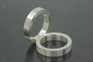 Ring Blanks, 925/- Silver, Width ca. 4mm, Thickness ca. 2,2mm