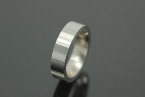 Ring blank cambered inside 972/- silver, ring width approx. 6mm, ring thickness approx. 2.2mm, width 58