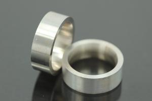 Ring blank cambered inside 972/- silver, ring width approx. 8mm, ring thickness approx. 2.2mm, width 58