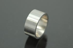 Ring blank cambered inside 972/- silver, ring width approx. 10mm, ring thickness approx. 2.2mm, width 58