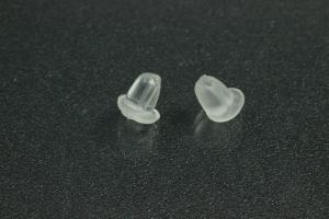 Silikonstopper ca. 4x4mm, Loch ca. 1,0mm,