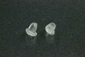 Silikonstopper ca. 4x4mm, Loch ca. 1,0mm,