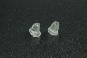 Silikonstopper ca. 4x4mm, Loch ca. 1,0mm,