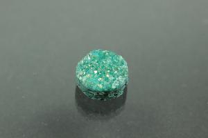 Agate Druzy, shape round, color aventurine, approx. size  10mm, approx.high 4,4-4,9mm