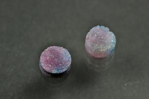 Agate Druzy, shape round, color amethyst, approx. size  6mm, approx.high 4,0 mm