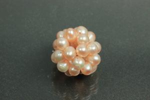 Pearl ball braided approx 20mm, colour plum,