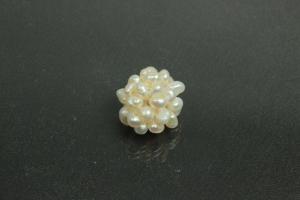 Pearl ball braided approx 13mm, colour white,