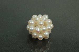 Pearl ball braided approx 20mm, colour white,