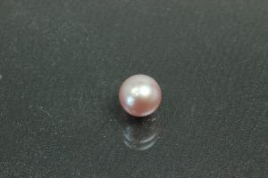 Freshwater pearls, undrilled round, approx.size 6,5mm, color shades of lavender
