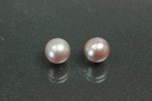 Freshwater pearls, undrilled round, approx.size 7,0mm, color shades of grey