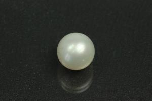 Swasserperlen, ungebohrt rund, ca.Mae 9,5mm, schnes Luster A, Farbe weiss