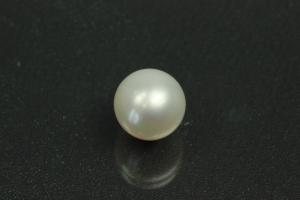 Swasserperlen, ungebohrt rund, ca.Mae 9,5mm, schnes Luster A, Farbe weiss