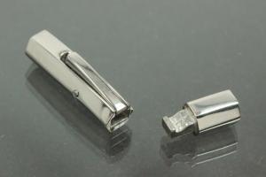 Bayonet Clasp Stainless Steel 1,4301, approx. size length 26mm x height 6,0mm x width 5,0mm Hole inside 3,0mm