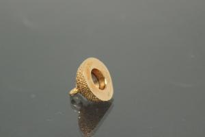 Magnetschliee Kugel, Mae ca. 10x16mm unecht vergoldet brillantiert