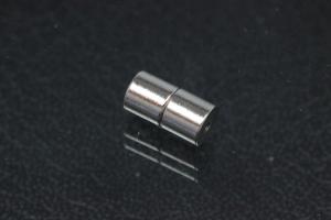 Powermagnet ca.Mae A 4,5 mm ca.L9mm, Bohrung ca.A 1,0mm, ca. I 1,9mm, platinfarben