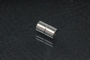 Powermagnet ca.Mae A 4,0 mm,ca.L 7mm Bohrung ca.A 1,0mm, ca I 1,9mm,platinfarben