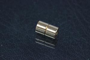 Powermagnet ca.Mae A 4,5 mm ca.L9mm, Bohrung ca.A 1,0mm, ca. I 1,9mm,goldfarben