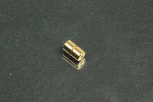 Powermagnet ca.Mae A 4,0 mm,ca.L 7mm Bohrung ca.A 1,0mm, ca I 1,9mm, goldfarben