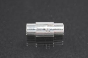 Magnetic bayonet clasp silver color approx.size 15,5 x 6,0mm I 3,9mm