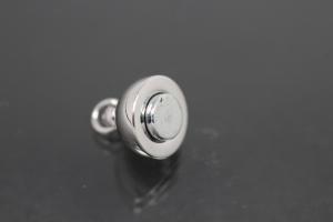 Steiner Magnetschliee Oval, rhodiniert, poliert 15,5x9mm