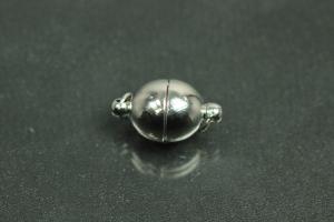 Steiner Magnetschliee Oval, rhodiniert, poliert 15,5x9mm