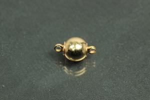 Steiner Magnetic Clasp Ball, gold plated, polished 8mm