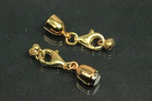 Steiner Vario Magnetic Clasp Tipped Oval metal gold plated polished, size approx. length 55,0mm