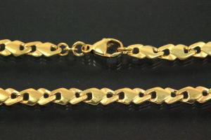 Armband 333/- massive rautenfrmige Glieder handmontiert mit Karabiner ca.Mae Lnge 21,5cm, Breite 5,80mm,