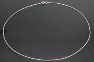 Schlangenkette 925/- Silber mit Karabiner, ca Mae  1,00mm