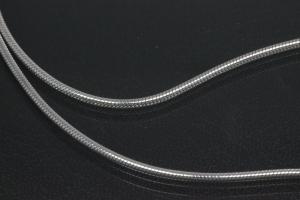 Schlangenkette 925/- Silber mit Karabiner, ca Mae  1,00mm