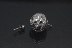 Wechselschliesse 925/- Silber mit Zirkonia gefasst 8mm