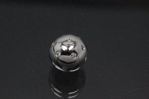 Wechselschliesse 925/- Silber mit Zirkonia gefasst 8mm