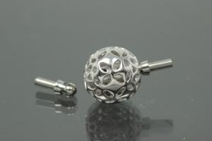 Wechselschliesse 925/- Silber 8mm mit Muster