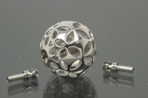 Wechselschliesse 925/- Silber 14mm mit Muster