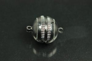 Magnetverschluss rund ca. 14x20mm , unecht, platinfarben