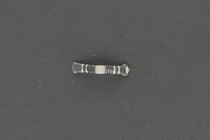 Edelstahl Schloschnapper mit Oese ca.Mae b 0,85mm x Schnappertiefe 6,0mm